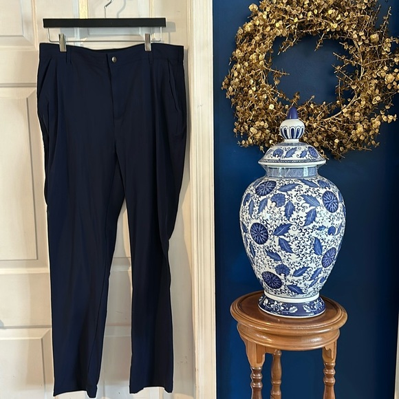 Men’s Coolibar Blue UPF 50+ Polyester & Spandex Athlete Golf Pants Size 34 x 32